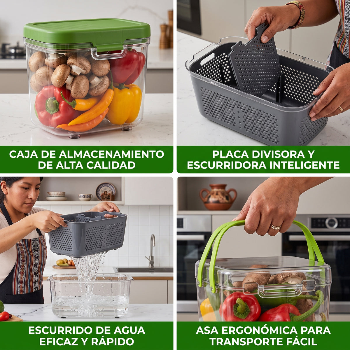 Cortador de Verduras Profesional 22 en 1 + Tijera de Cocina de REGALO