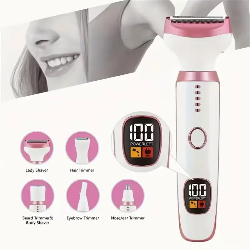AVIA: Depiladora Profesional 5 en 1 con Pantalla LED Inteligente.