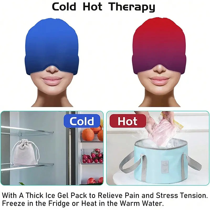 MIGRAX: El Alivio Total que tu Cabeza Necesita. Terapia de Frío y Compresión 360°.