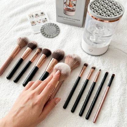 LUXIA: Estación de Limpieza Automática para Maquillaje 2 en 1.