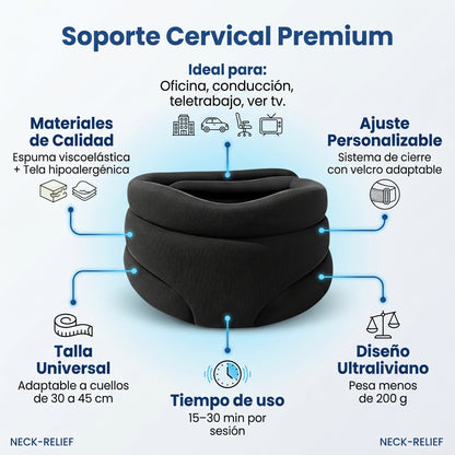 ALIVEX: Soporte Cervical Anatómico Premium. Elimina el dolor de cuello y la rigidez en solo 15 minutos